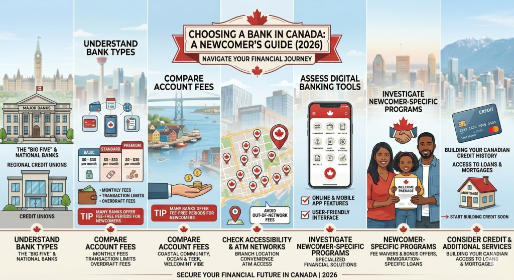 Choose a bank Canada newcomer  How to Choose a Bank in Canada as a Newcomer: Your 2026 Guide