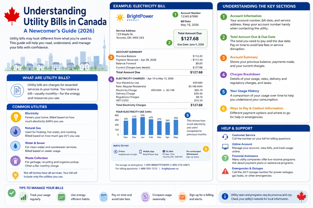 Understanding utility bills in Canada – How to Understand Utility Bills in Canada: A Newcomer’s Guide (2026)