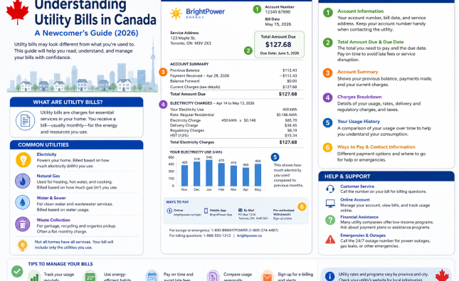 Understanding utility bills in Canada – How to Understand Utility Bills in Canada: A Newcomer’s Guide (2026)