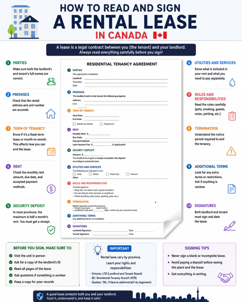 How to Read and Sign a Rental Lease in Canada